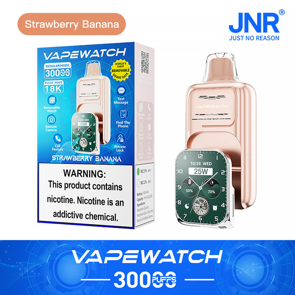 JNR Vape Watch 30000 Puffs Disposable Vape （2%3%5%Nicotine）19ML 850mAh 10 Flavors Available In Sales