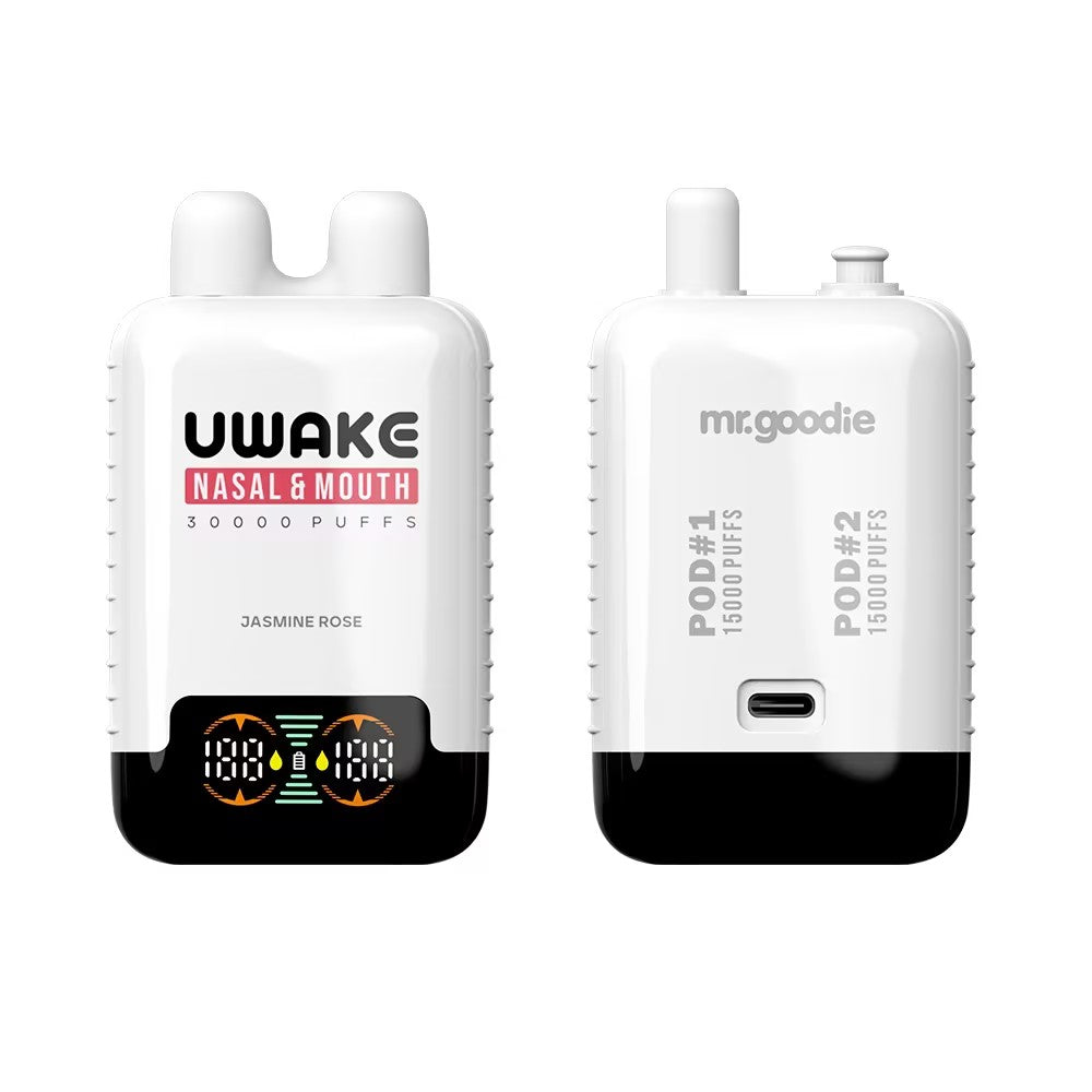 Vap Mod Uwake 30000 Puffs 30K Nasal and MouthDisposable Vape 23ml 12 Flavors