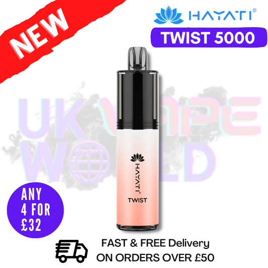 Juicy Peach Hayati Twist 5000 Puff 5K Disposable Kit