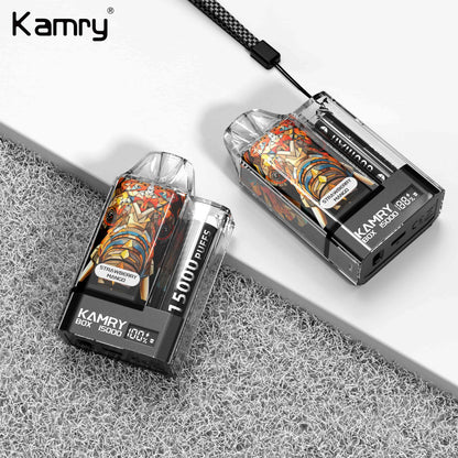 Kamry Box 15000 Puffs Disposable Vape Wholesale-500mAh battery, 30ml E-liquid, Multiple Nicotine 10 Flavors