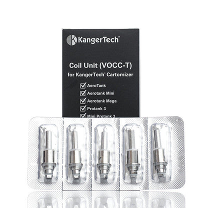 Kanger VOCC-T Replacement Coil for Toptank/Protank/Aerotank/EVOD 5pcs