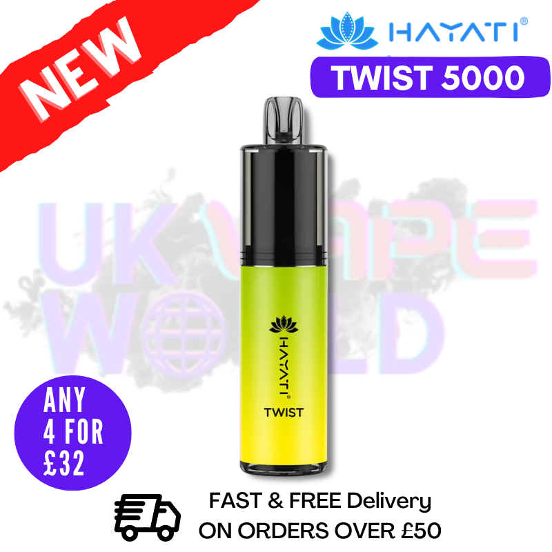 Kiwi Lemon Hayati Twist 5000 Puff 5K Disposable Kit