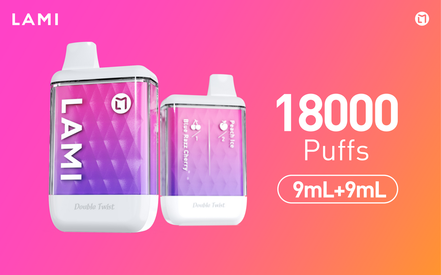 LAMI M11 18000 Puffs Disposable Vape Wholesale Double Switch Flavor