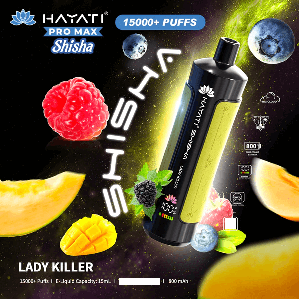 Hayati Shisha 15000 Puffs Disposable Vape (Box of 10)