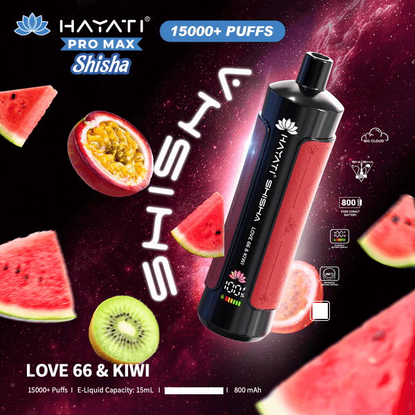 Hayati Shisha 15000 Puffs Disposable Vape (Box of 10)