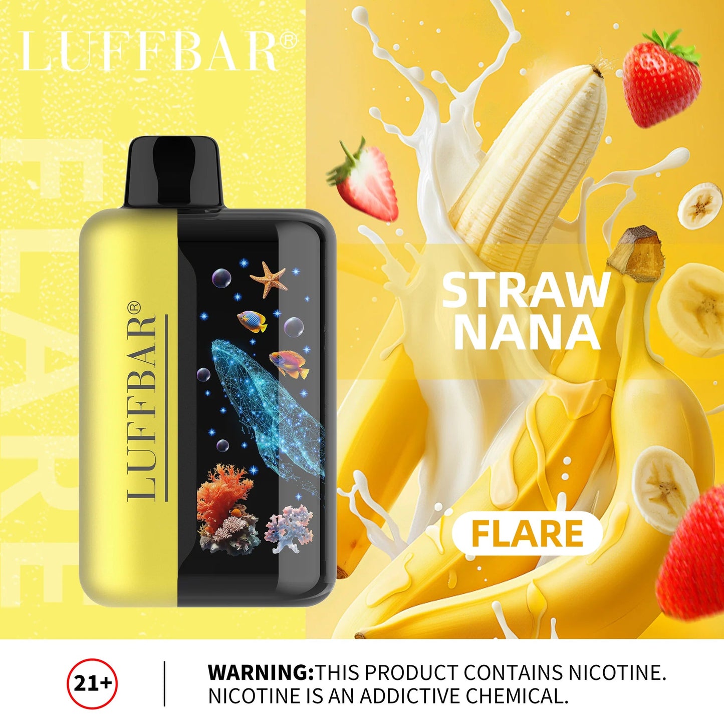 LUFFBAR FLARE DISPOSABLE VAPE 40000 PUFFS ,550mAh 18mL  9FLAVORS