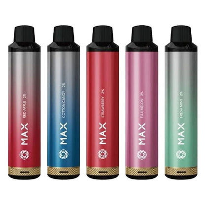 PACK OF 10  Elux Max 4000 puff bar Airflow Adjustable Rechargeable Vape disposable 2 ml e-liquid