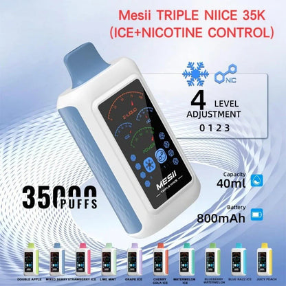 Mesii TRIPLE NIICE 35K (ICE+NICOTINE CONTROL) Best Price Discount Sale