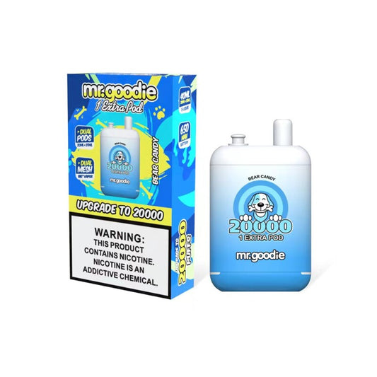 Mr.Goodie 20000 Puffs Vape - 40ml E-liquid, 2%-5% Nicotine, 12 Flavors