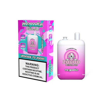 Mr.Goodie 20000 Puffs Vape - 40ml E-liquid, 2%-5% Nicotine, 12 Flavors