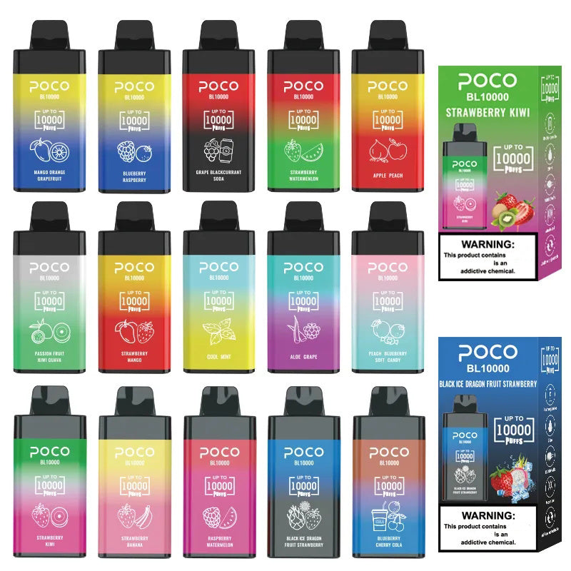 10000 Puffs Disposable Vape - 20ml, 5% Nicotine, 15 Flavors