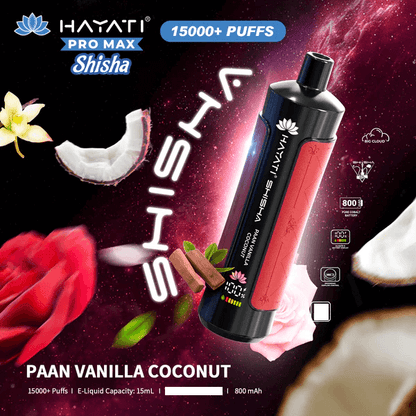 Hayati Shisha 15000 Puffs Disposable Vape (Box of 10)