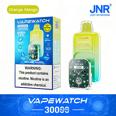 JNR Vape Watch 30000 Puffs Disposable Vape （2%3%5%Nicotine）19ML 850mAh 10 Flavors Available In Sales
