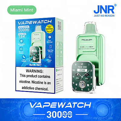JNR Vape Watch 30000 Puffs Disposable Vape （2%3%5%Nicotine）19ML 850mAh 10 Flavors Available In Sales