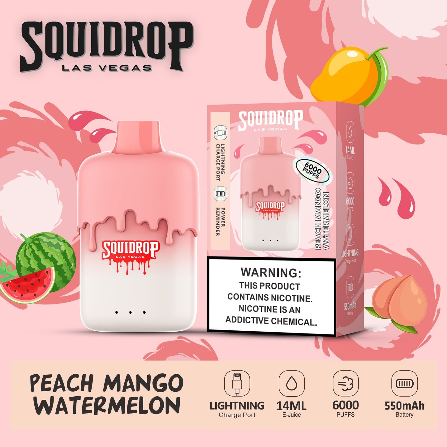 VAPMOD SOUIDROP 6000Puffs Disposable Vape Wholesale