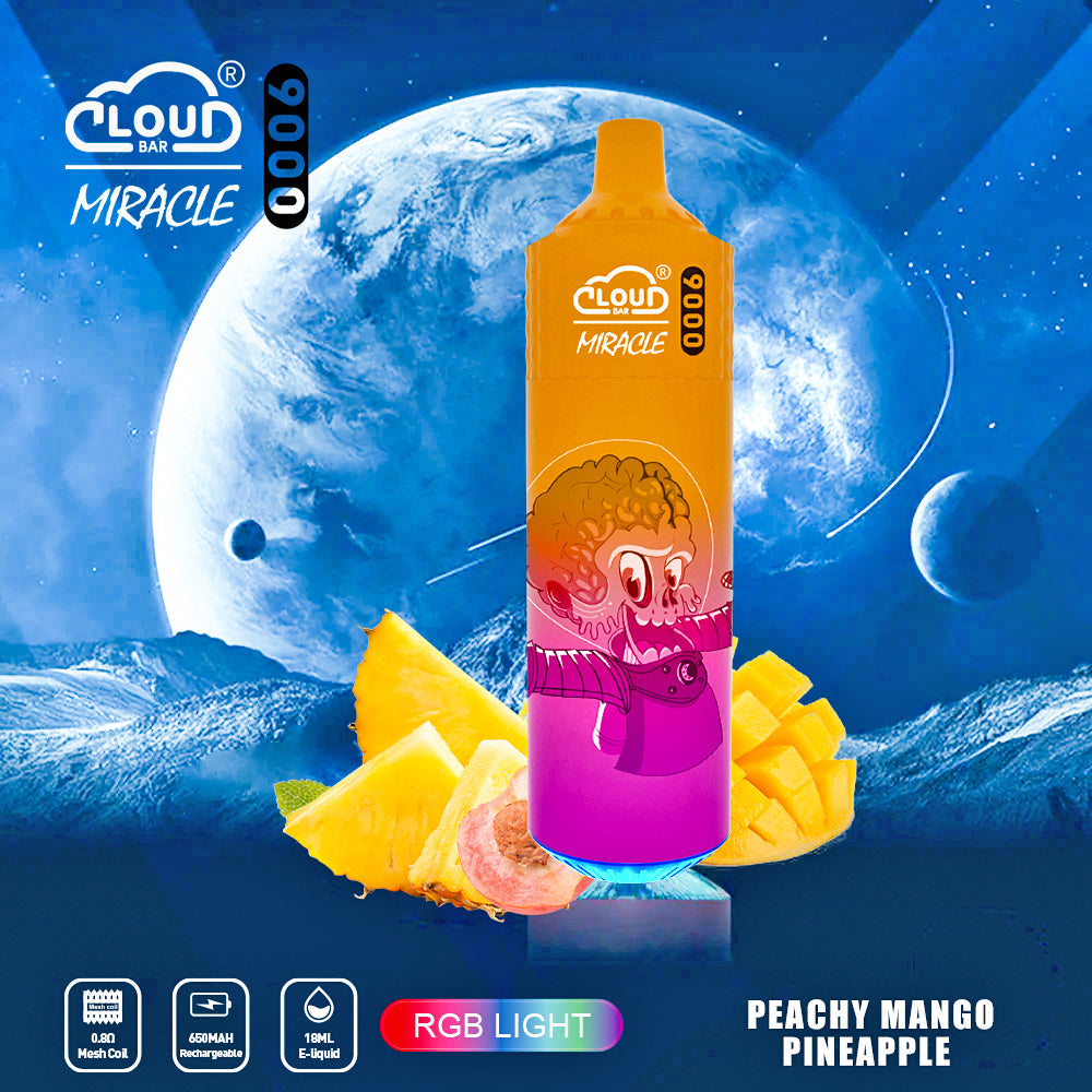 Cloud Bar  9000 Puffs  5% Rechargeable Electronic Vapes Pen 18ml 650MAH 11 Flavors for Cigarettes Lovers