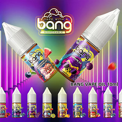 Bang 10ml E-Liquid - 20MG Nicotine, 10ml E-liquid 12 Flavors for Vape Pods