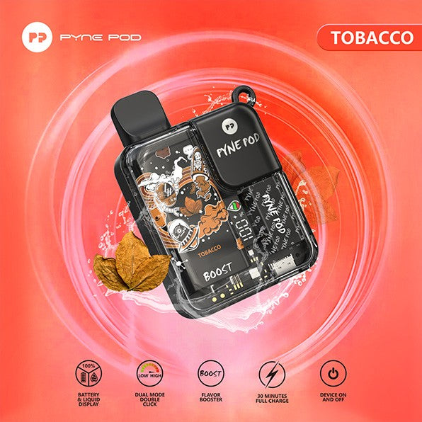 Pynepod 8500 Puffs Disposable Vape 16 Flavors  20mg Nico 2ML Battery Display 550mAh battery