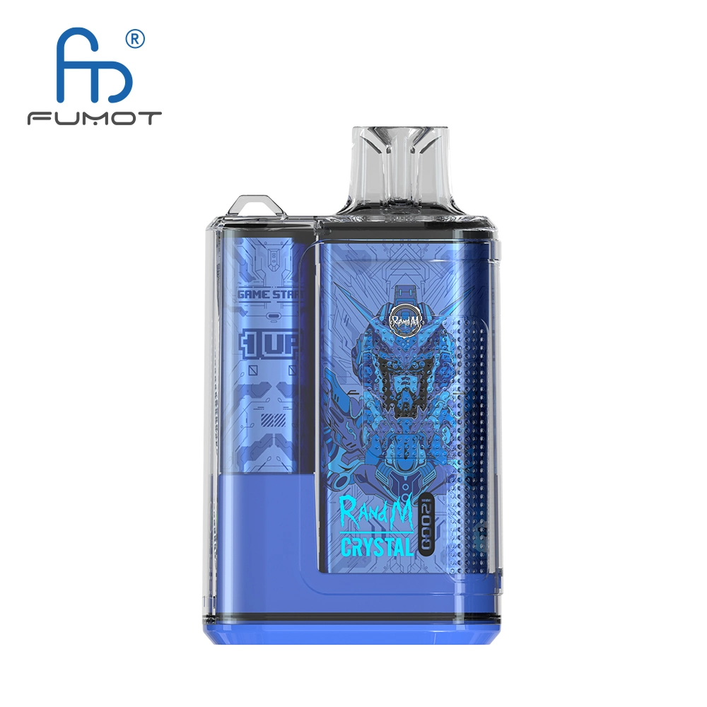 Rechargeable Randm Crystal 12000 Puffs Vape Disposable with Side Screen，650 mAh 20 ML 16Flavors