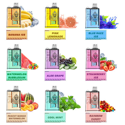 RandM Crystal 12000 Puffs Disposable Vape - 20ml, LED Display, 36 Flavors