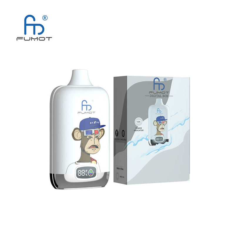 FUMOT DIGITAL BOX 12000 - 20mL, 5% Nic Salt, 16 Flavors, LED Display