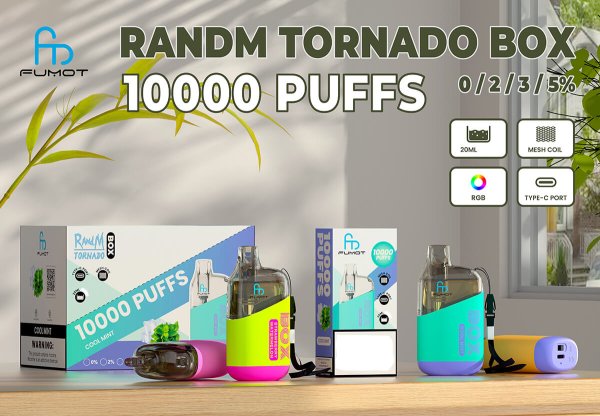 Original Randm Tornado Box 10000 Puff 10k Pufff Disposable E Cigarette Fumot Vape With Airflow Control