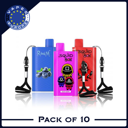 RANDM SQ Box 5200 Puffs Disposable Vape Bar (Box of 10)