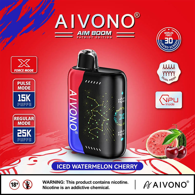 AIVON0 Aim Boom 25000 Puffs Disposable Vape Disposable 25K 650mAh Vapes Pen E Cigarette Prefilled 28ml Nicotine contain  10 Flavors