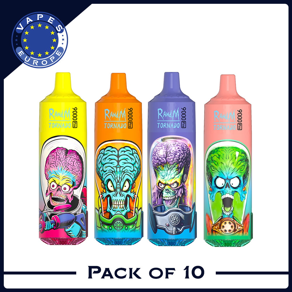 Randm Tornado 9000 Pro Puffs Disposable Vape Box Of 10