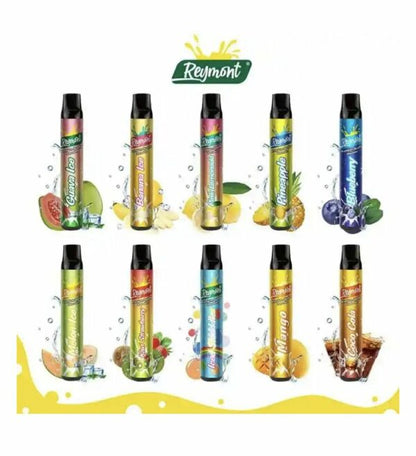 Reymont Disposable Pod Device 1688 Puff (Mouth To Lung) 2ml 20mg OFFER PRICE-850mAh Battery, 2ml E-liquid, Multiple Nicotine 20 Flavors