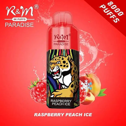 R&M Paradise 8000 puffs 0% 2% 3% 5% Nicotine Rechargeable Disposable vape