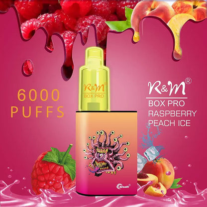 R&M  BOX  PRO 6000 Puffs  5% Nicotine Rechargeable Disposable vape