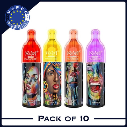 R&M Paradise 10000 Puffs Disposable Vape Box Of 10