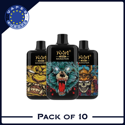 RandM Monster 6000 Puffs Box of 10