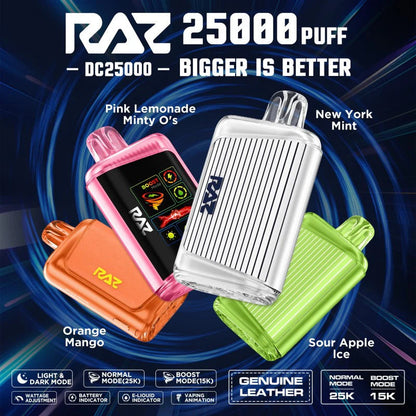 RAZ LTX 25K Gush Edition Disposable Vape 800mAh 15 Flavors