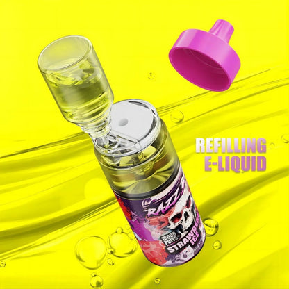 Razz Bar 16000 Puffs - 30mL, 2%/5% Nic Salt, 12 Flavors, Mesh Coil