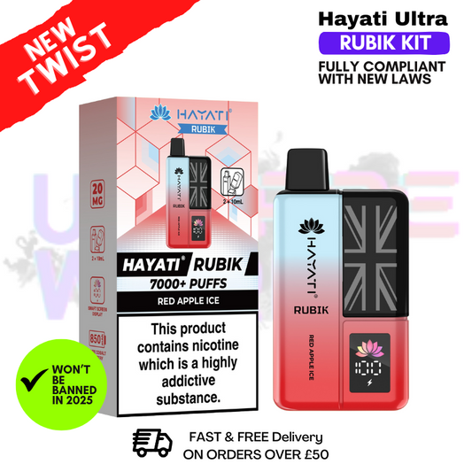 Red Apple ICE Hayati Rubik 7000 Puff 7K Bar