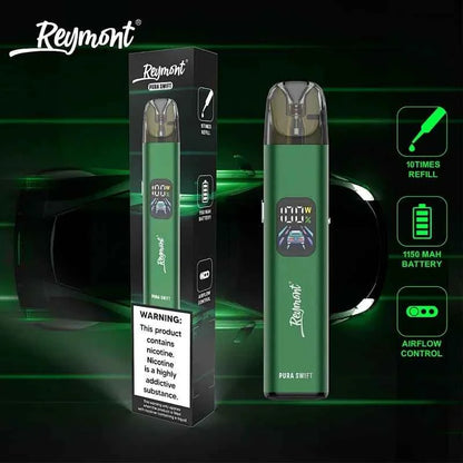 Reymont Pura Swift Pod Kit 30W-1150mAh Battery, 2ml E-liquid
