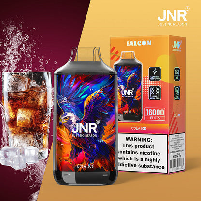 JNR FALON 16000 16K Puffs Original Edition Rechargeable Disposable Vape-850mAh Battery, 22ml E-liquid, Multiple Nicotine 27 Flavors