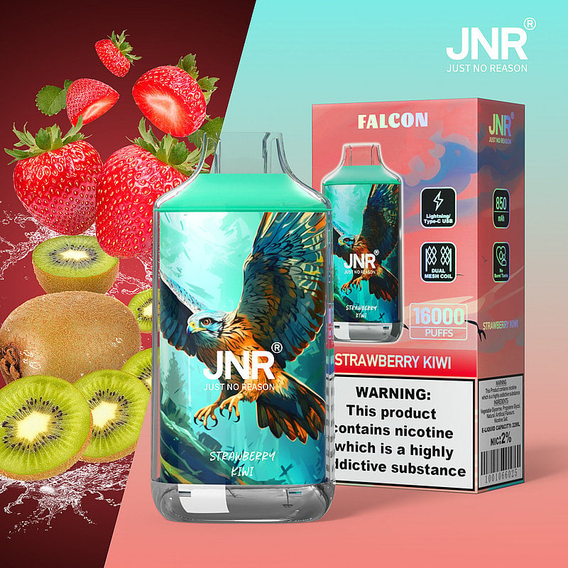 JNR FALON 16000 16K Puffs Original Edition Rechargeable Disposable Vape-850mAh Battery, 22ml E-liquid, Multiple Nicotine 27 Flavors