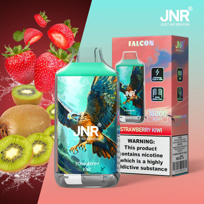 JNR FALON 16000 16K Puffs Original Edition Rechargeable Disposable Vape-850mAh Battery, 22ml E-liquid, Multiple Nicotine 27 Flavors