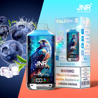 JNR FALCON X 18000 18k Puffs LED Display Hot Sale Disposable Vap-950mAh Battery, 24ml E-liquid, Multiple Nicotine 29 Flavors