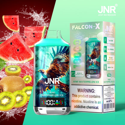 JNR FALCON X 18000 18k Puffs LED Display Hot Sale Disposable Vap-950mAh Battery, 24ml E-liquid, Multiple Nicotine 29 Flavors
