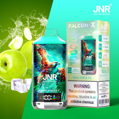 JNR FALCON X 18000 18k Puffs LED Display Hot Sale Disposable Vap-950mAh Battery, 24ml E-liquid, Multiple Nicotine 29 Flavors