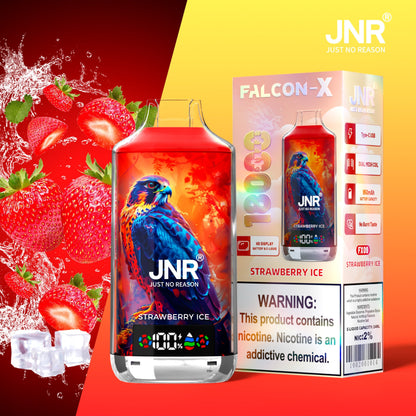 JNR FALCON X 18000 18k Puffs LED Display Hot Sale Disposable Vap-950mAh Battery, 24ml E-liquid, Multiple Nicotine 29 Flavors