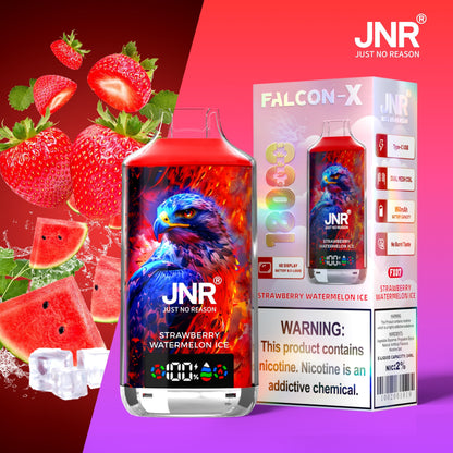JNR FALCON X 18000 18k Puffs LED Display Hot Sale Disposable Vap-950mAh Battery, 24ml E-liquid, Multiple Nicotine 29 Flavors