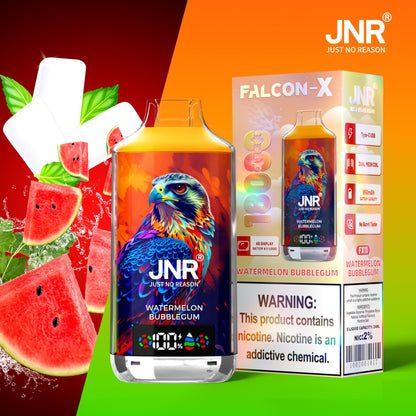 JNR FALCON X 18000 18k Puffs LED Display Hot Sale Disposable Vap-950mAh Battery, 24ml E-liquid, Multiple Nicotine 29 Flavors