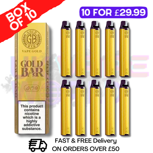 Spearmint - Gold Bar 600Puff Box of 10