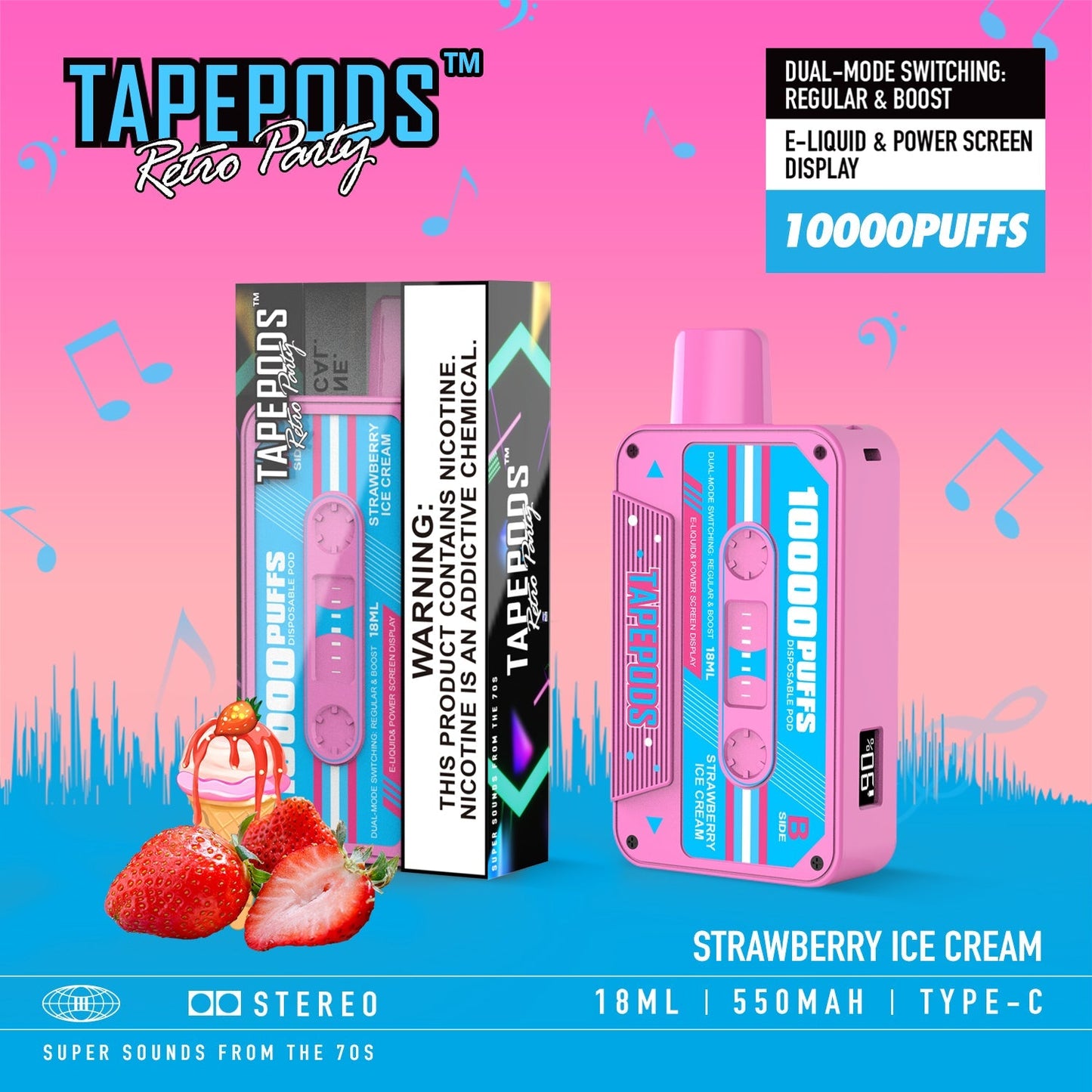 TAPEPODS VAPMOD QD114 10000Puffs Disposable Vape Wholesale