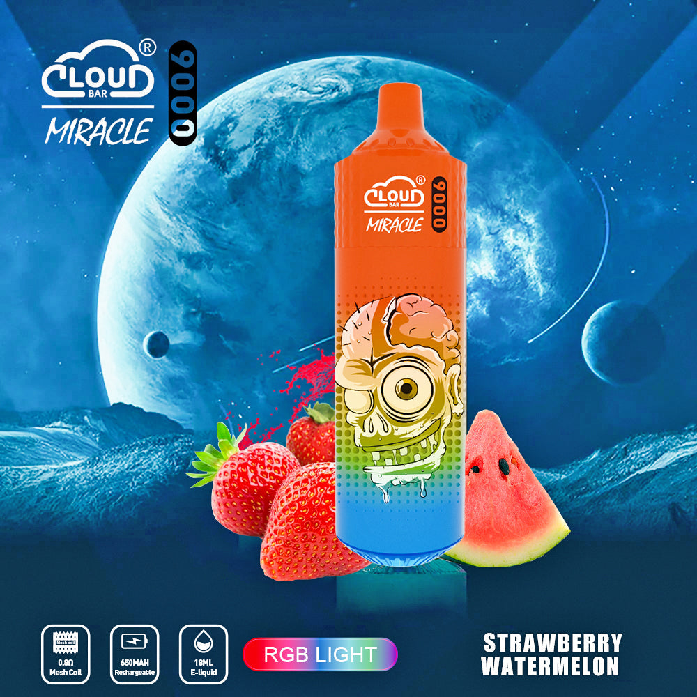 Cloud Bar  9000 Puffs  5% Rechargeable Electronic Vapes Pen 18ml 650MAH 11 Flavors for Cigarettes Lovers